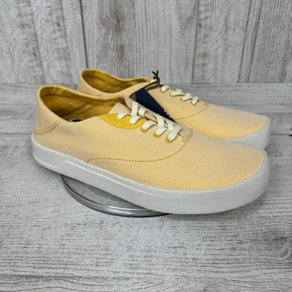 Olukai Tradewind Canvas Casual Shoes Mens Sz 10 Solar Glow/orange Sherbet New